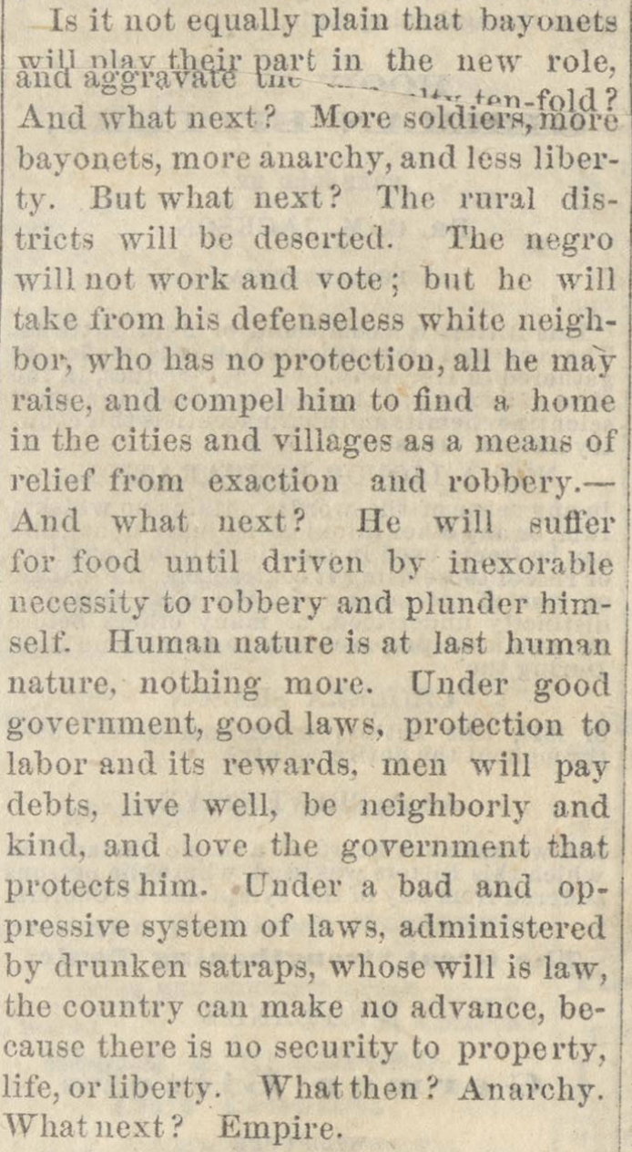 VDT article about military occupation