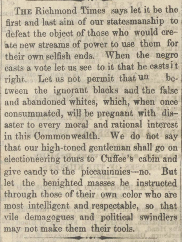 VDT article about casting the right vote